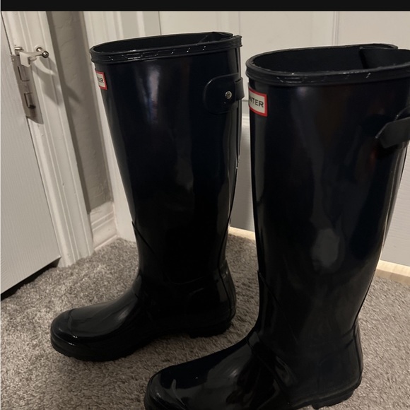 Blue hunter boots size 7 - Picture 7 of 8